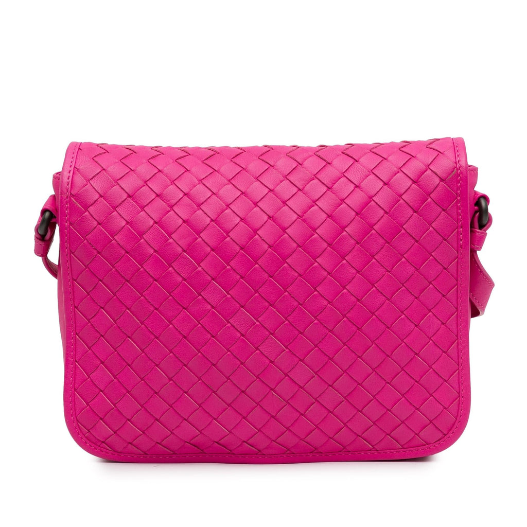 Bottega Veneta Intrecciato Flap Crossbody (SHG-gjb59x)