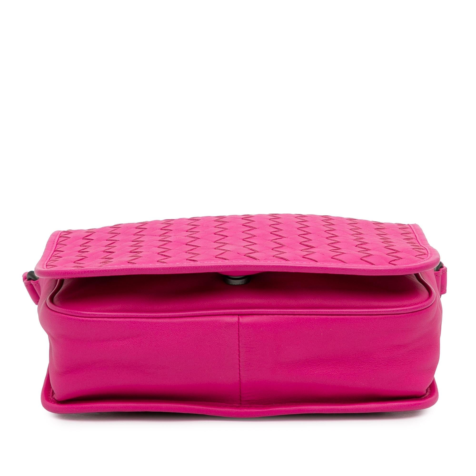 Bottega Veneta Intrecciato Flap Crossbody (SHG-gjb59x)