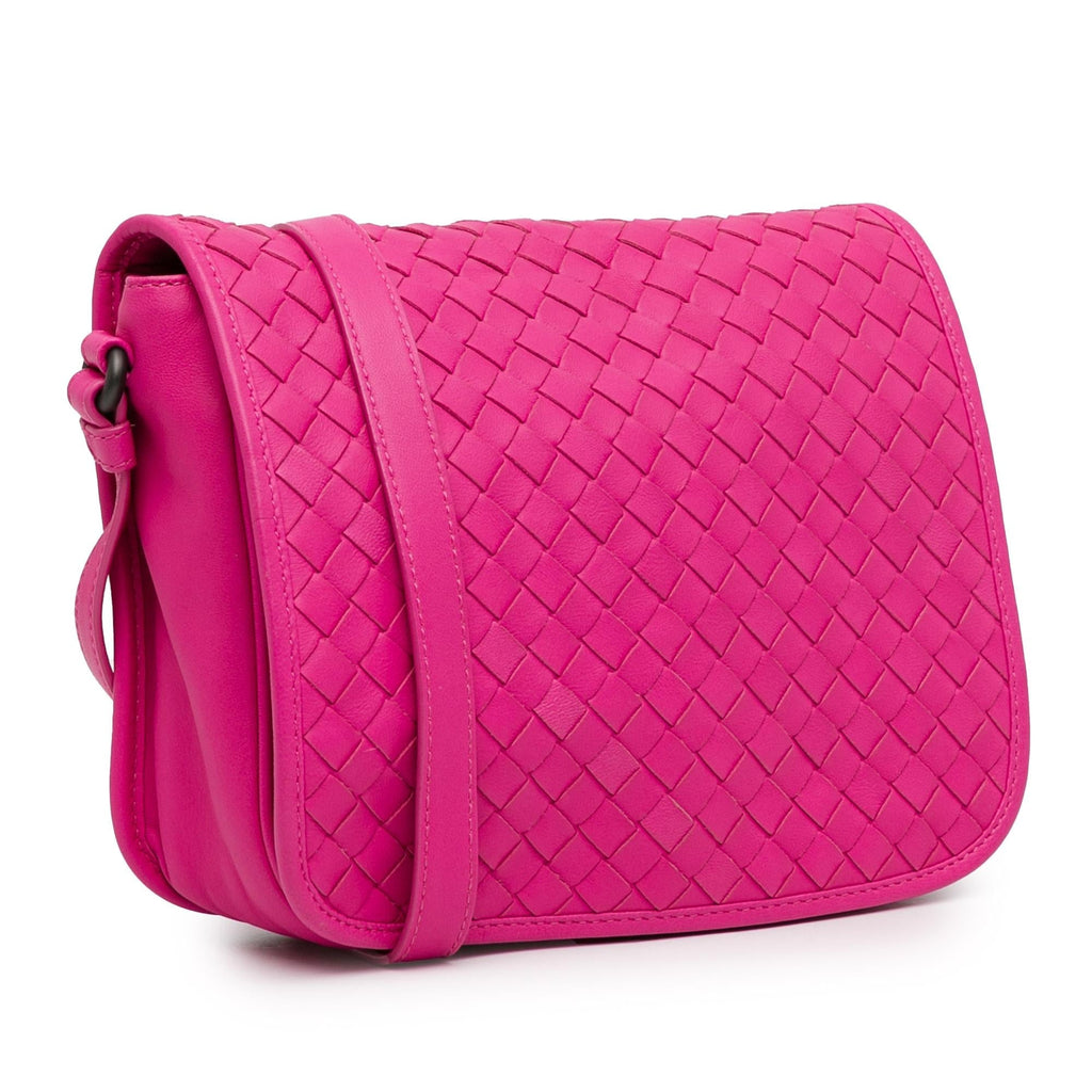 Bottega Veneta Intrecciato Flap Crossbody (SHG-gjb59x)