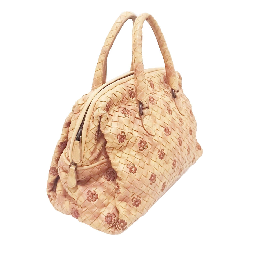 Bottega Veneta Intrecciato Flower Boston (SHG-ijw1jM)