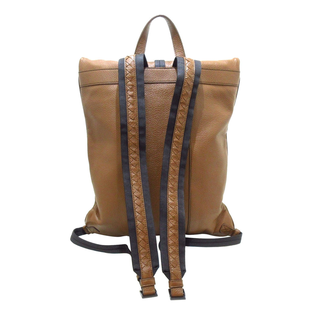 Bottega Veneta Intrecciato Fold-Over Buckle Backpack (SHG-M7fNU2)
