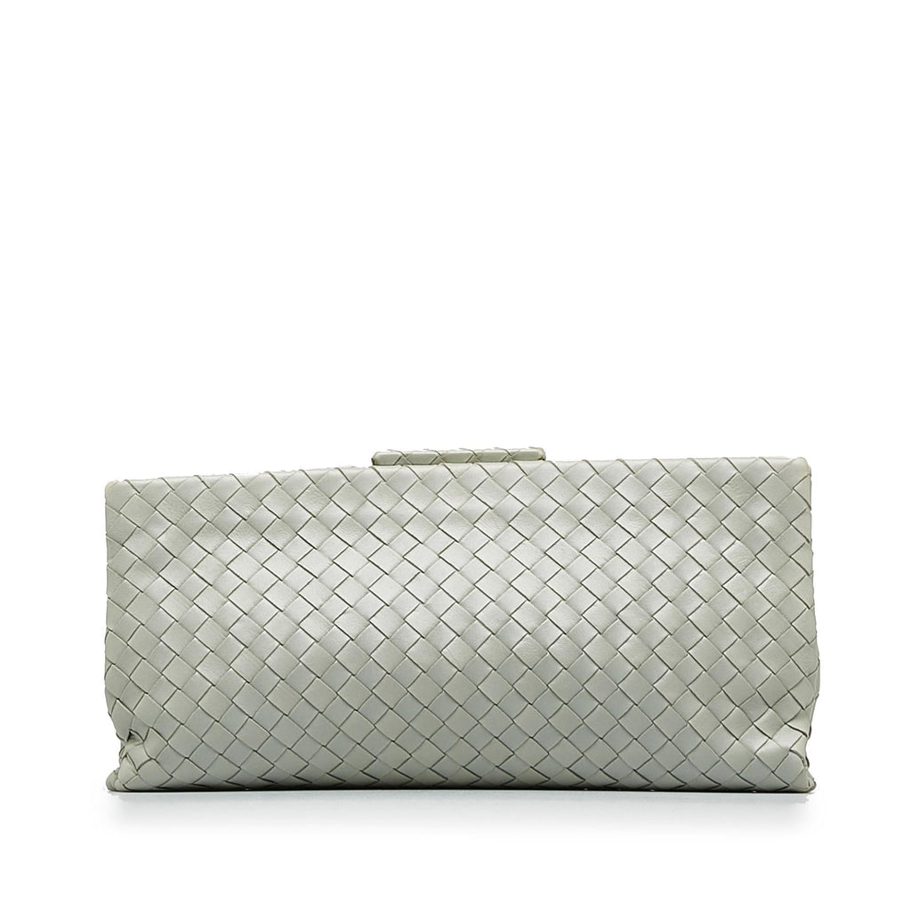 Bottega Veneta Intrecciato Leather Clutch Bag (SHG-yflJnS)