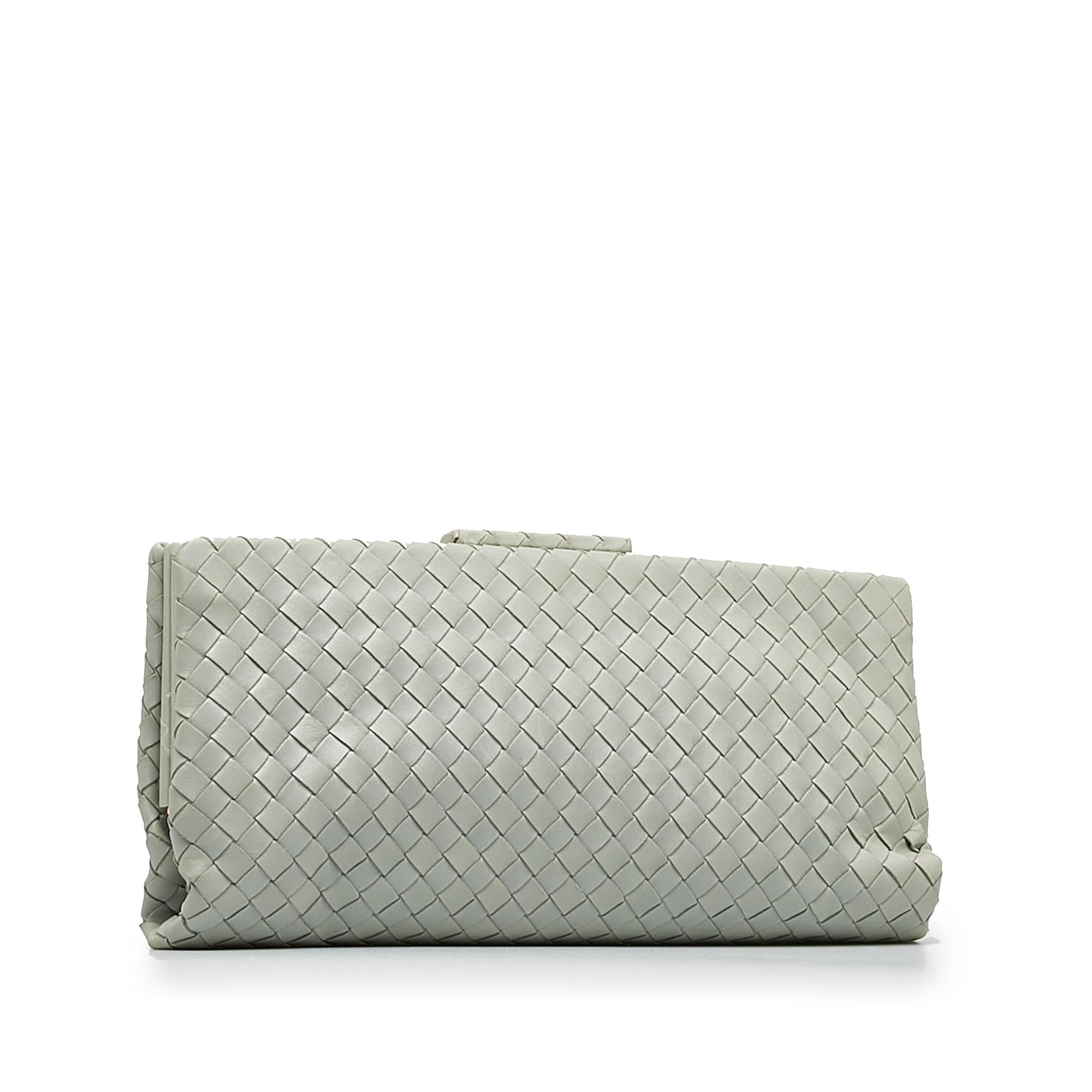Bottega Veneta Intrecciato Leather Clutch Bag (SHG-yflJnS)