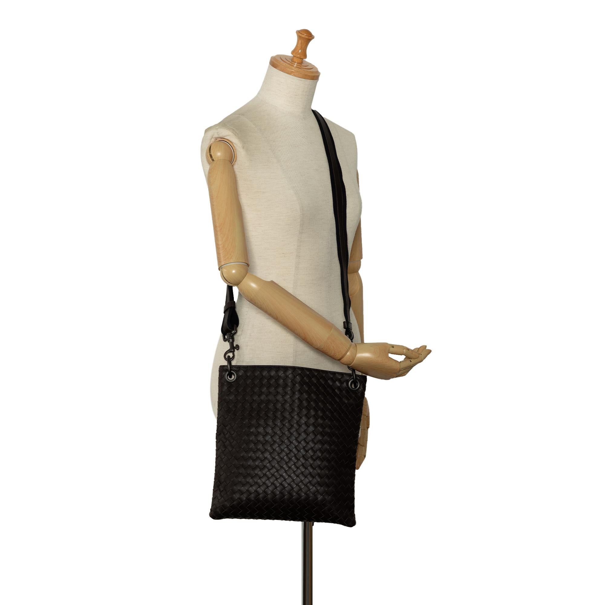 Bottega Veneta Intrecciato Leather Crossbody Bag (SHG-4POfh3)