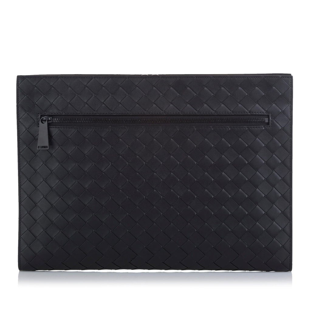 Bottega Veneta Intrecciato Leather Document Case (SHG-35974)