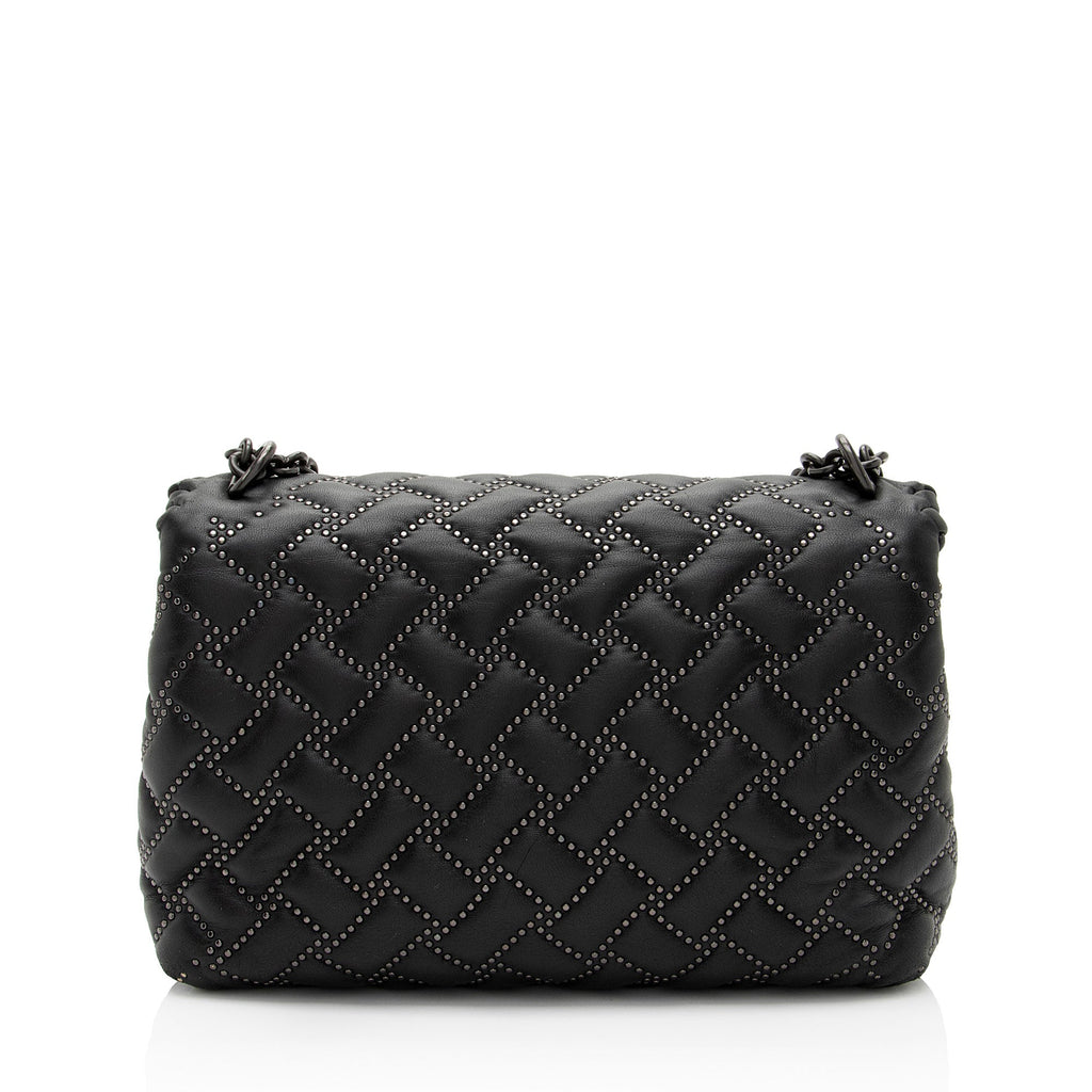 Bottega Veneta Intrecciato Microstud Olimpia Medium Shoulder Bag (SHF-1Fq6ti)