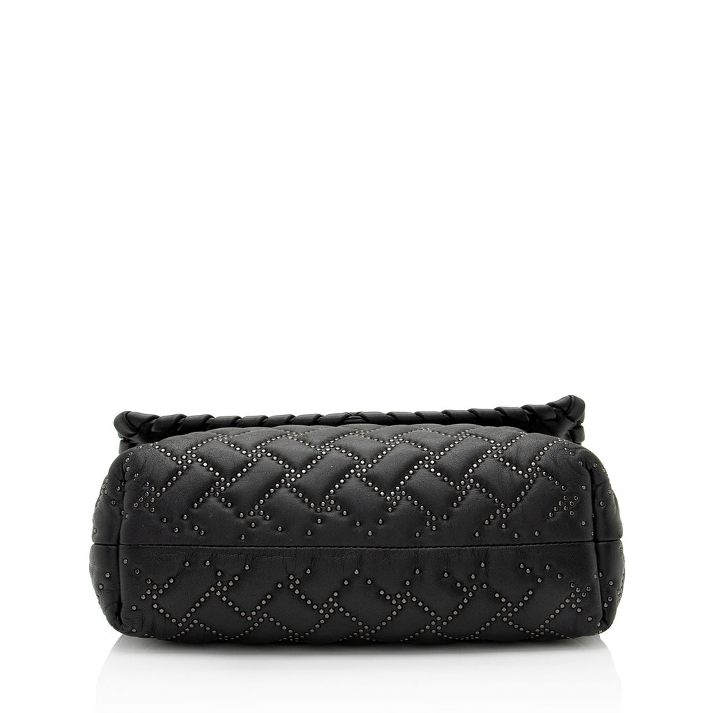 Bottega Veneta Intrecciato Microstud Olimpia Medium Shoulder Bag (SHF-1Fq6ti)