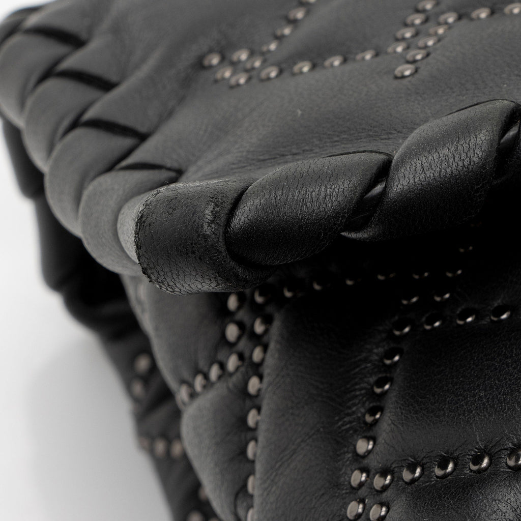 Bottega Veneta Intrecciato Microstud Olimpia Medium Shoulder Bag (SHF-1Fq6ti)