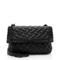 Bottega Veneta Intrecciato Microstud Olimpia Medium Shoulder Bag (SHF-1Fq6ti)