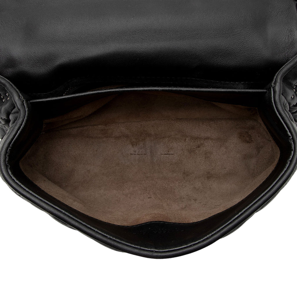 Bottega Veneta Intrecciato Microstud Olimpia Medium Shoulder Bag (SHF-1Fq6ti)