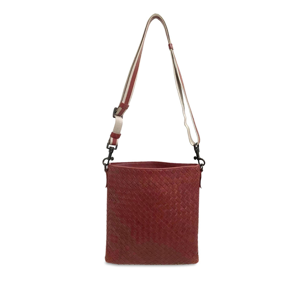 Bottega Veneta Intrecciato Nappa Flat Messenger Bag (SHG-EKQcMx)