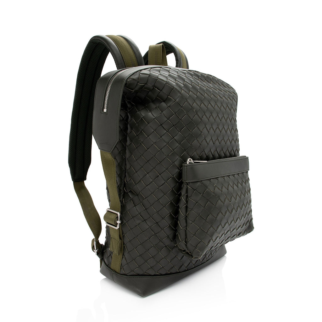Bottega Veneta Intrecciato Nappa Front Pocket Backpack (SHF-oDyWm2)