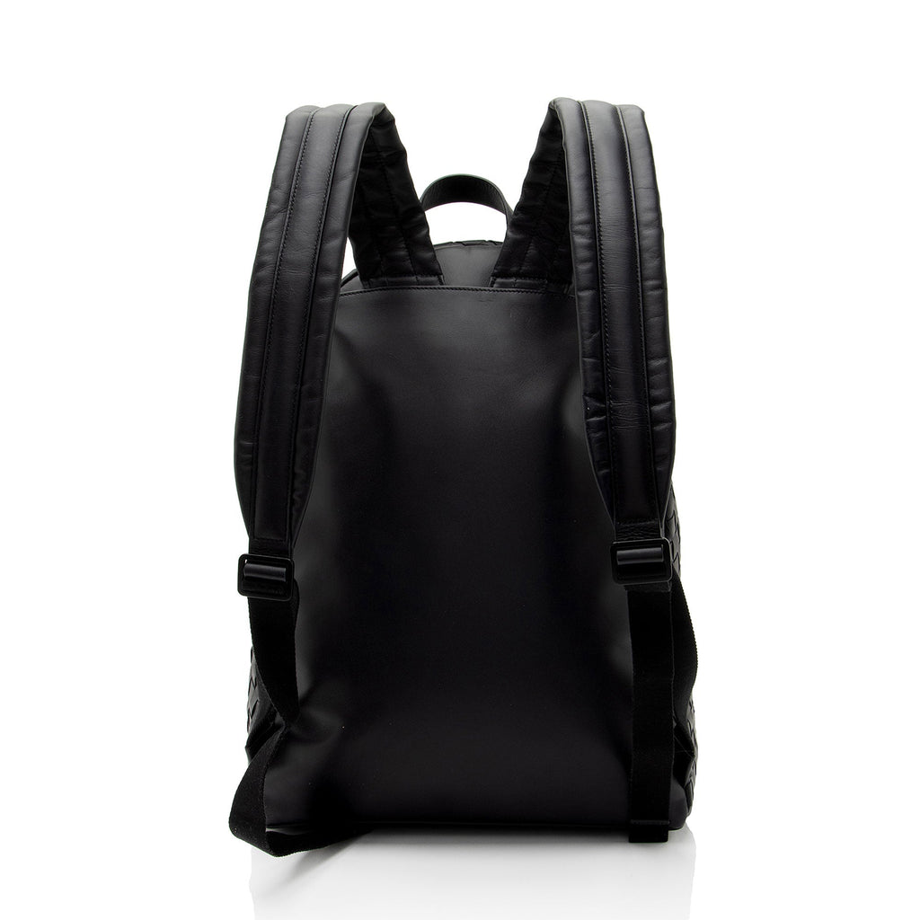 Bottega Veneta Intrecciato Nappa Front Pocket Medium Backpack (SHF-RpBOnW)