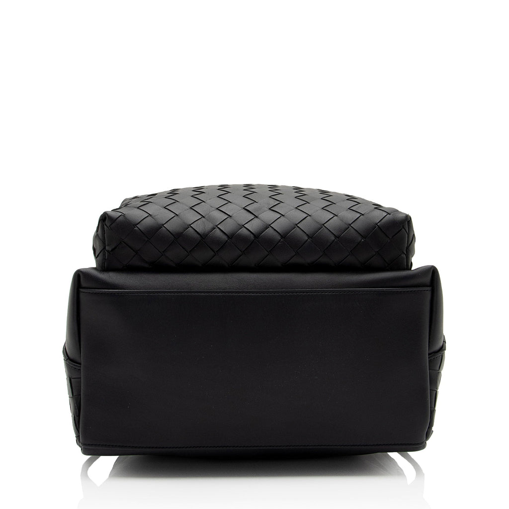 Bottega Veneta Intrecciato Nappa Front Pocket Medium Backpack (SHF-RpBOnW)