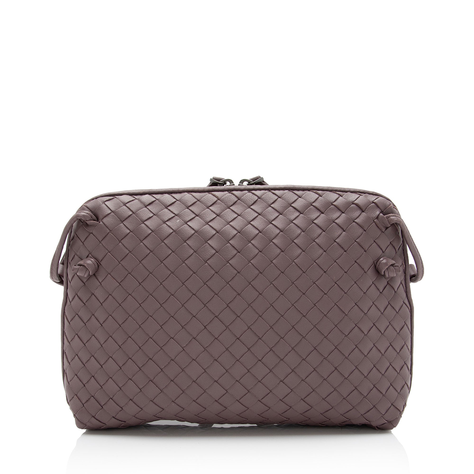 Bottega Veneta Intrecciato Nappa Leather Nodini Crossbody (SHF-nPncFK)