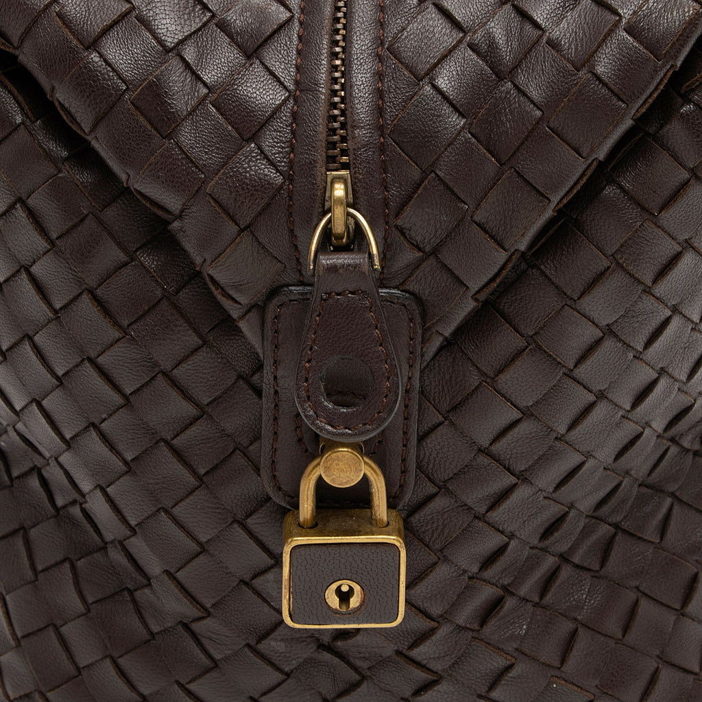 Bottega Veneta Intrecciato Nappa Montaigne Small Satchel (SHF-4lcw1Z)