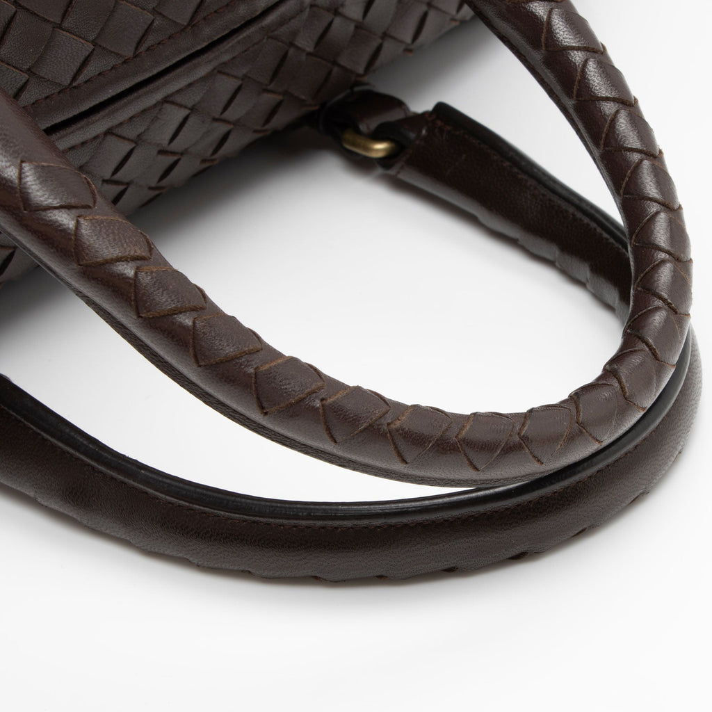 Bottega Veneta Intrecciato Nappa Montaigne Small Satchel (SHF-4lcw1Z)