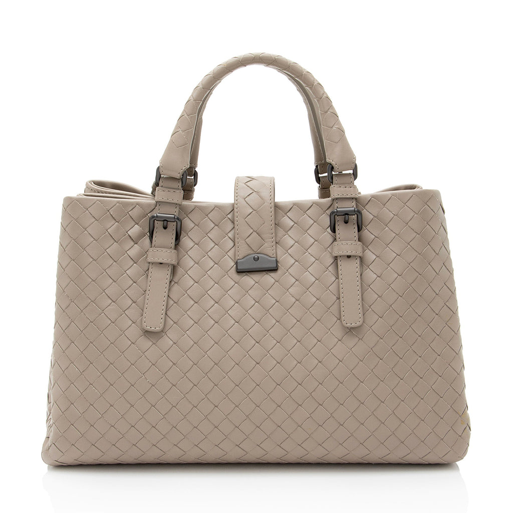 Bottega Veneta Intrecciato Nappa Roma Small Satchel (SHF-D3tcZO)