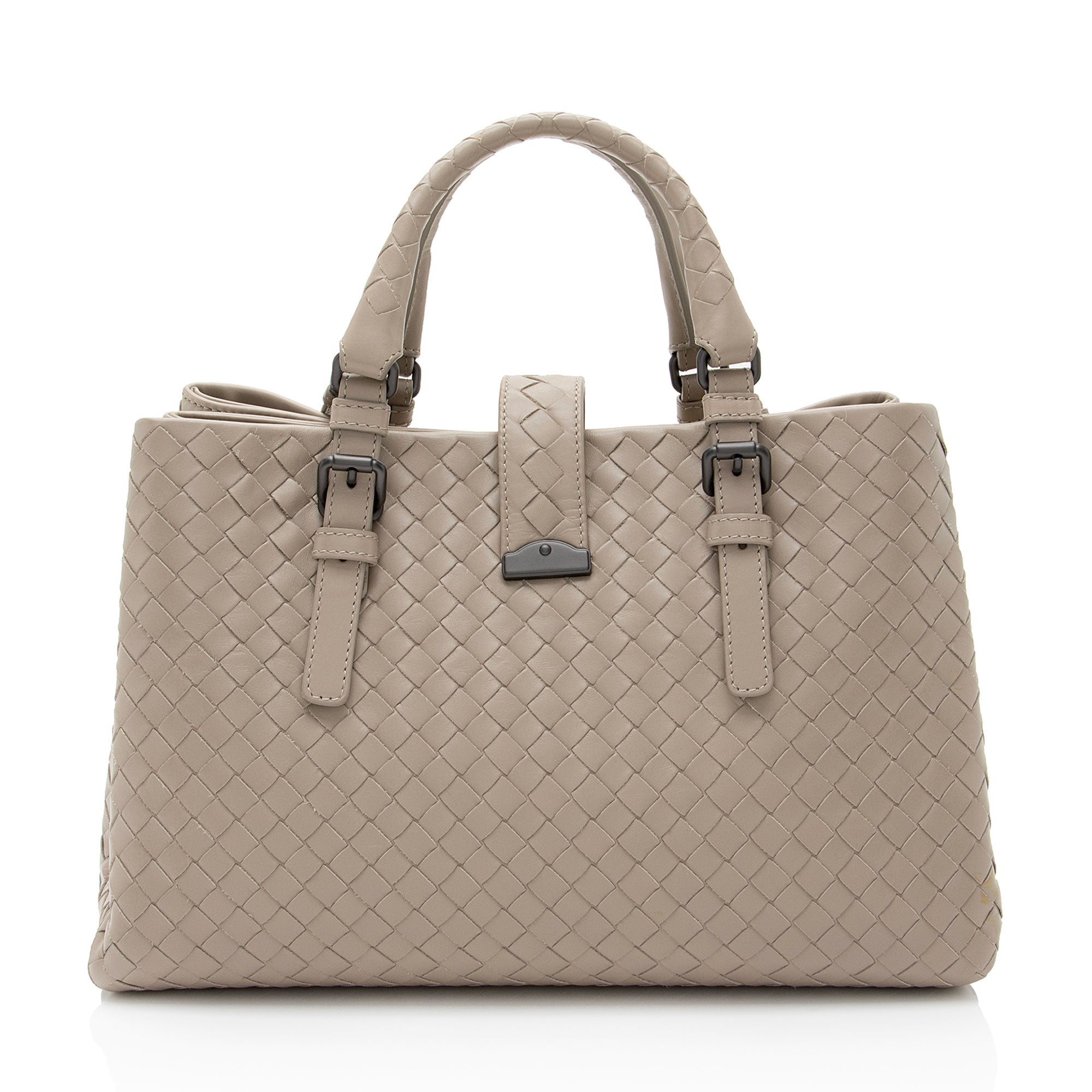 Bottega Veneta Intrecciato Nappa Roma Small Satchel (SHF-D3tcZO)