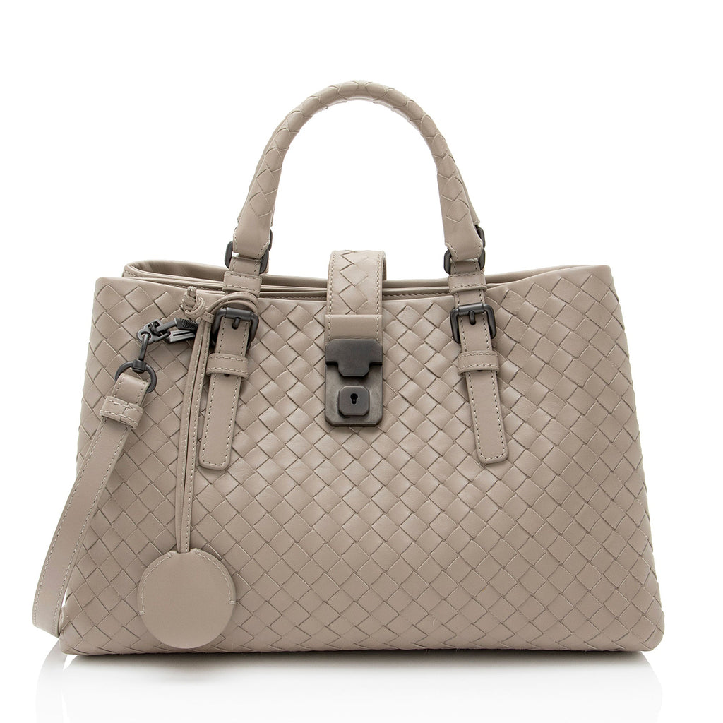 Bottega Veneta Intrecciato Nappa Roma Small Satchel (SHF-D3tcZO)