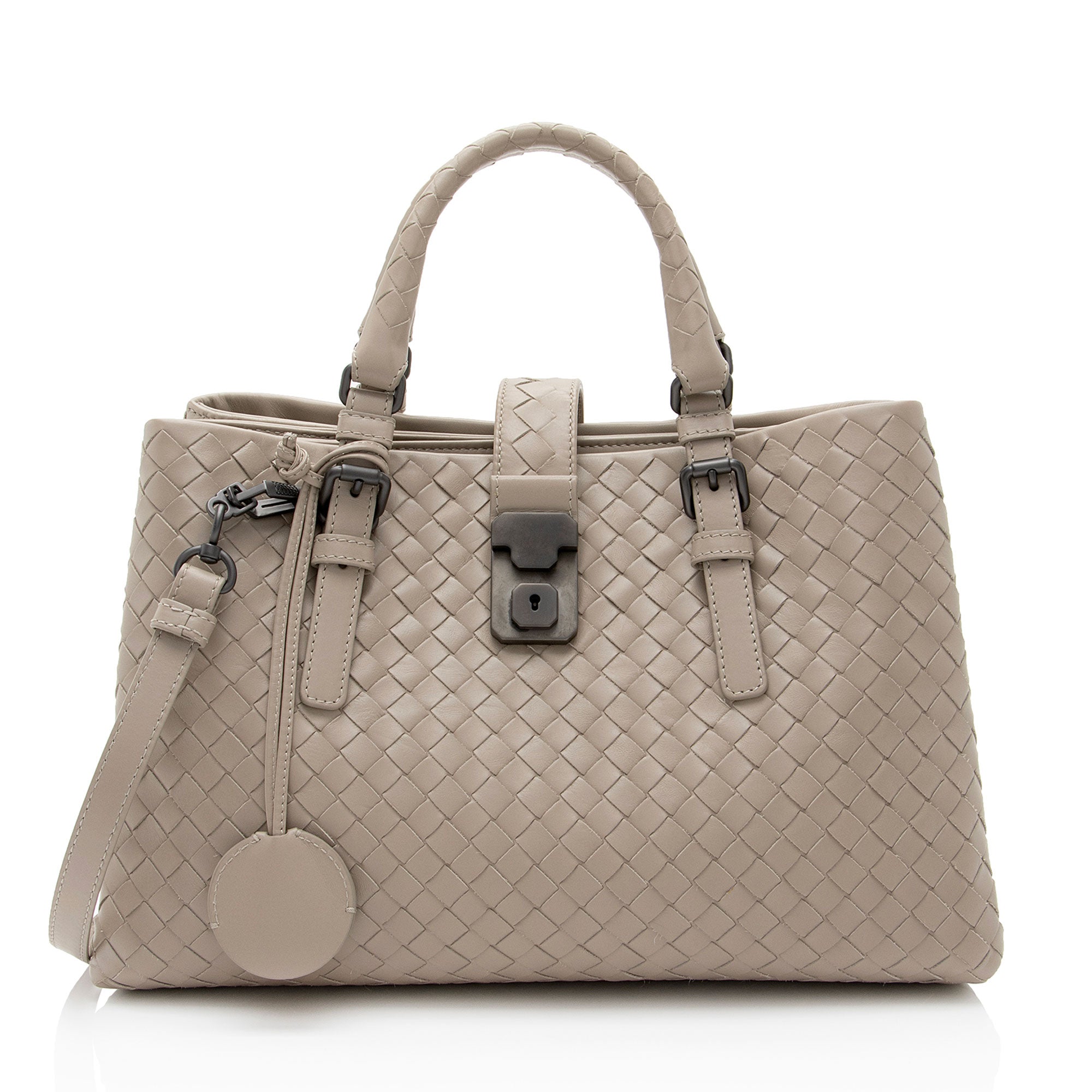Bottega Veneta Intrecciato Nappa Roma Small Satchel (SHF-D3tcZO)