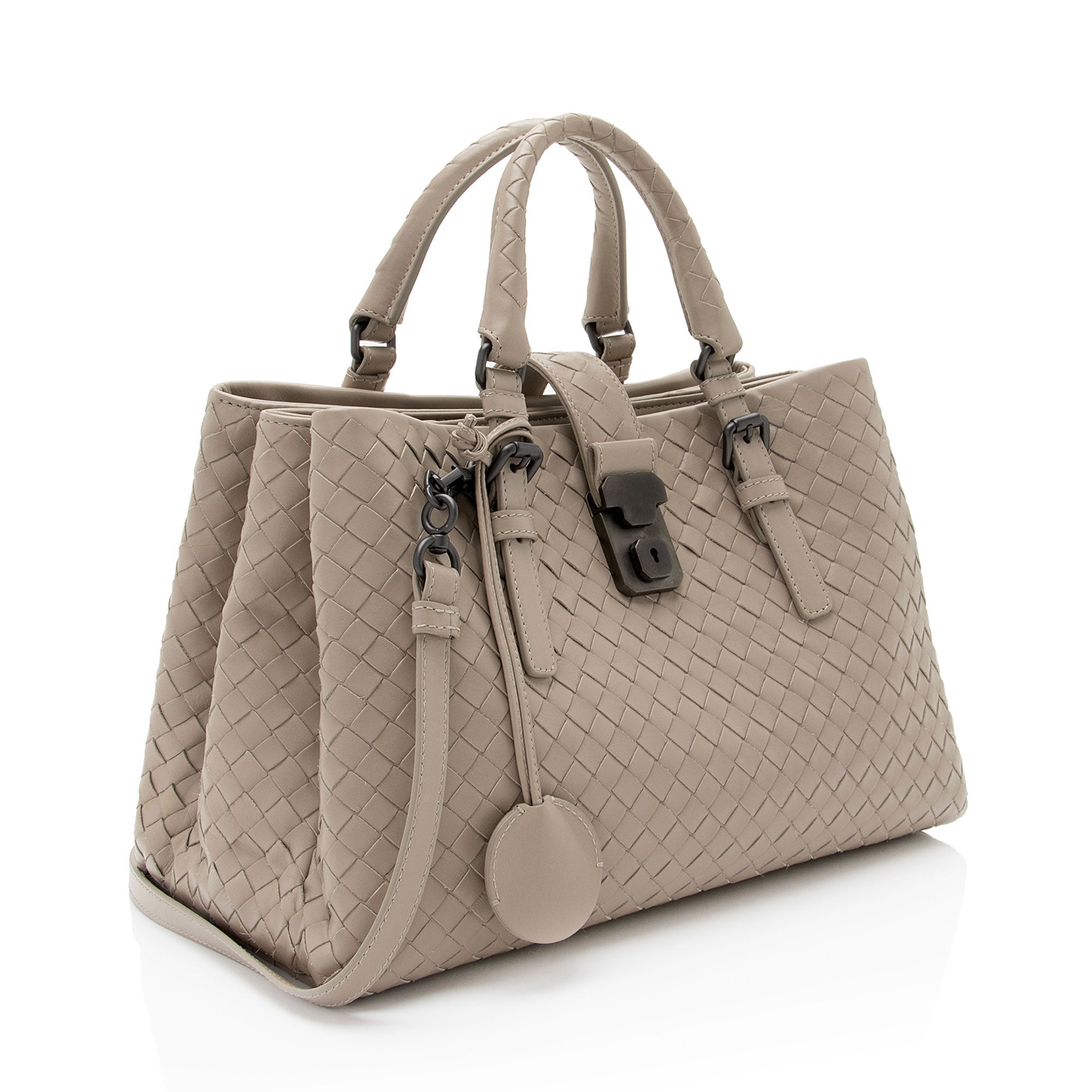 Bottega Veneta Intrecciato Nappa Roma Small Satchel (SHF-D3tcZO)
