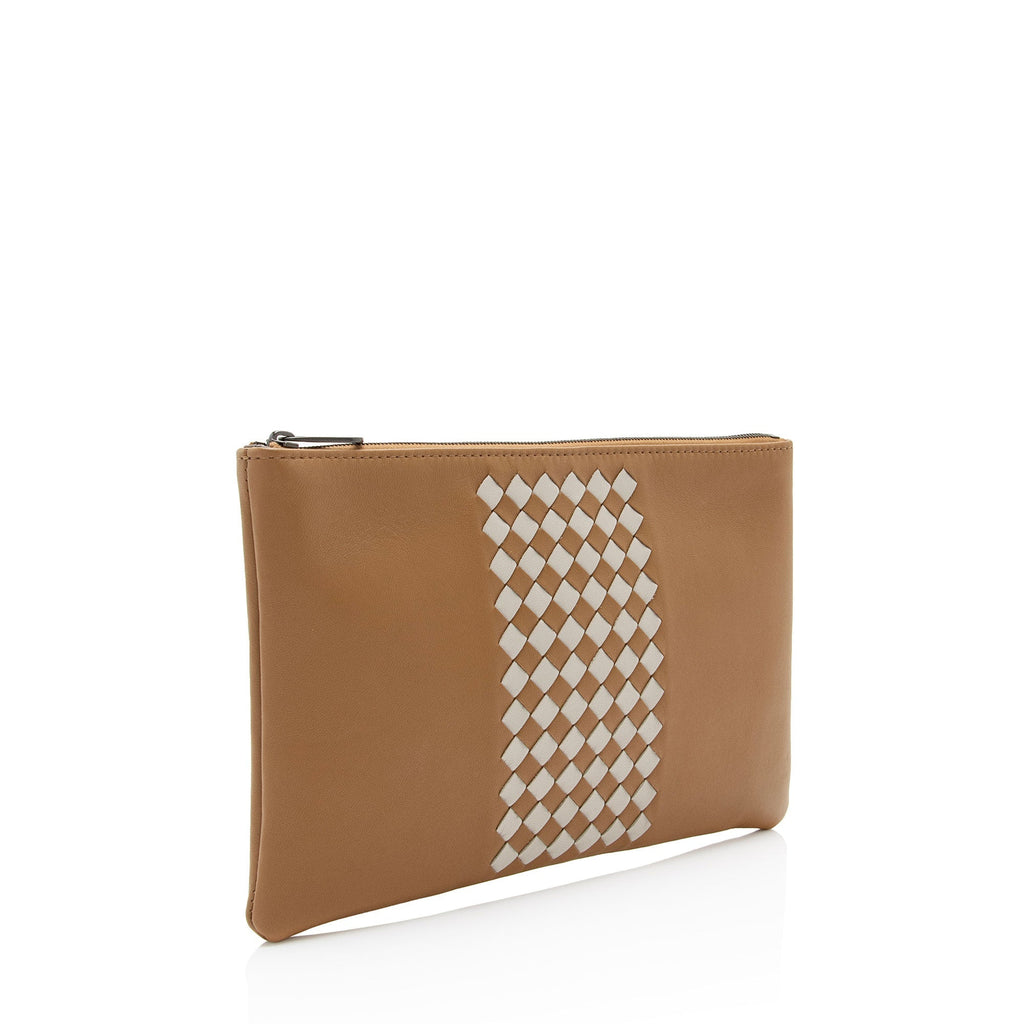 Bottega Veneta Intrecciato Nappa Zip Pouch (SHF-wyJGCB)