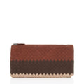 Bottega Veneta Intrecciato Nappa Tricolor Zip Pouch (SHF-y50aov)