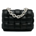 Bottega Veneta Intrecciato Padded Cassette Chain Satchel (SHG-QJfMaM)