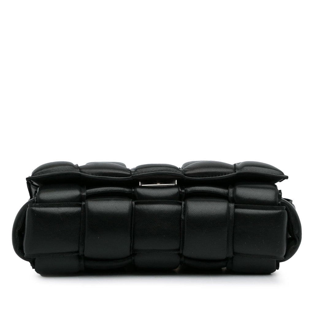 Bottega Veneta Intrecciato Padded Cassette Chain Satchel (SHG-QJfMaM)