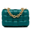 Bottega Veneta Intrecciato Padded Chain Cassette Satchel (SHG-9kIfzC)