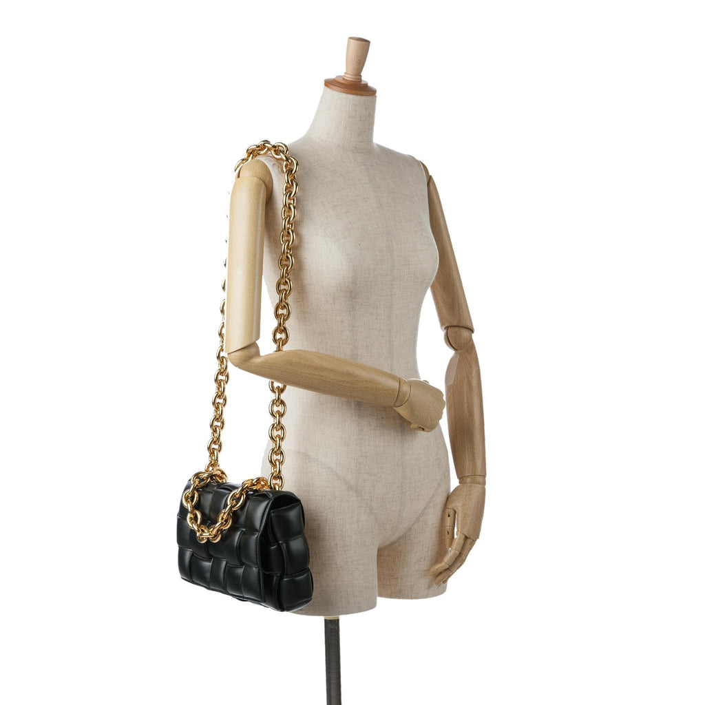 Bottega Veneta Intrecciato Padded Chain Cassette (SHG-MLGNZm)