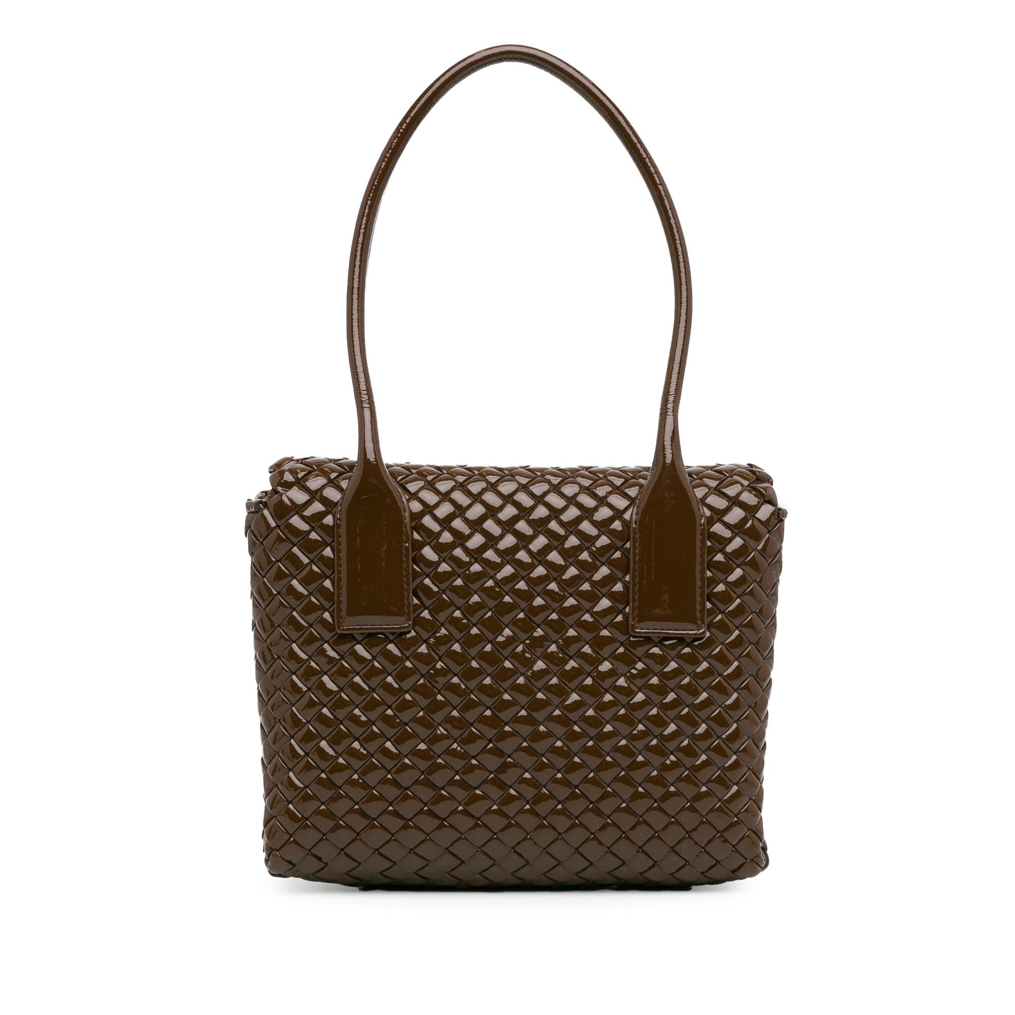 Bottega Veneta Intrecciato Patent Patti (SHG-YdRSqS)