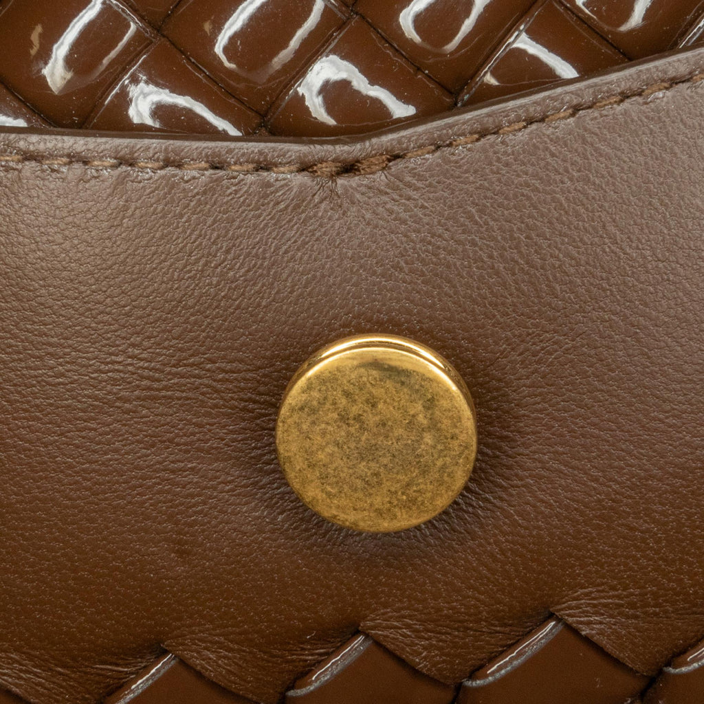 Bottega Veneta Intrecciato Patent Patti (SHG-YdRSqS)