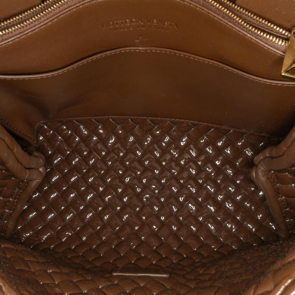 Bottega Veneta Intrecciato Patent Patti (SHG-YdRSqS)