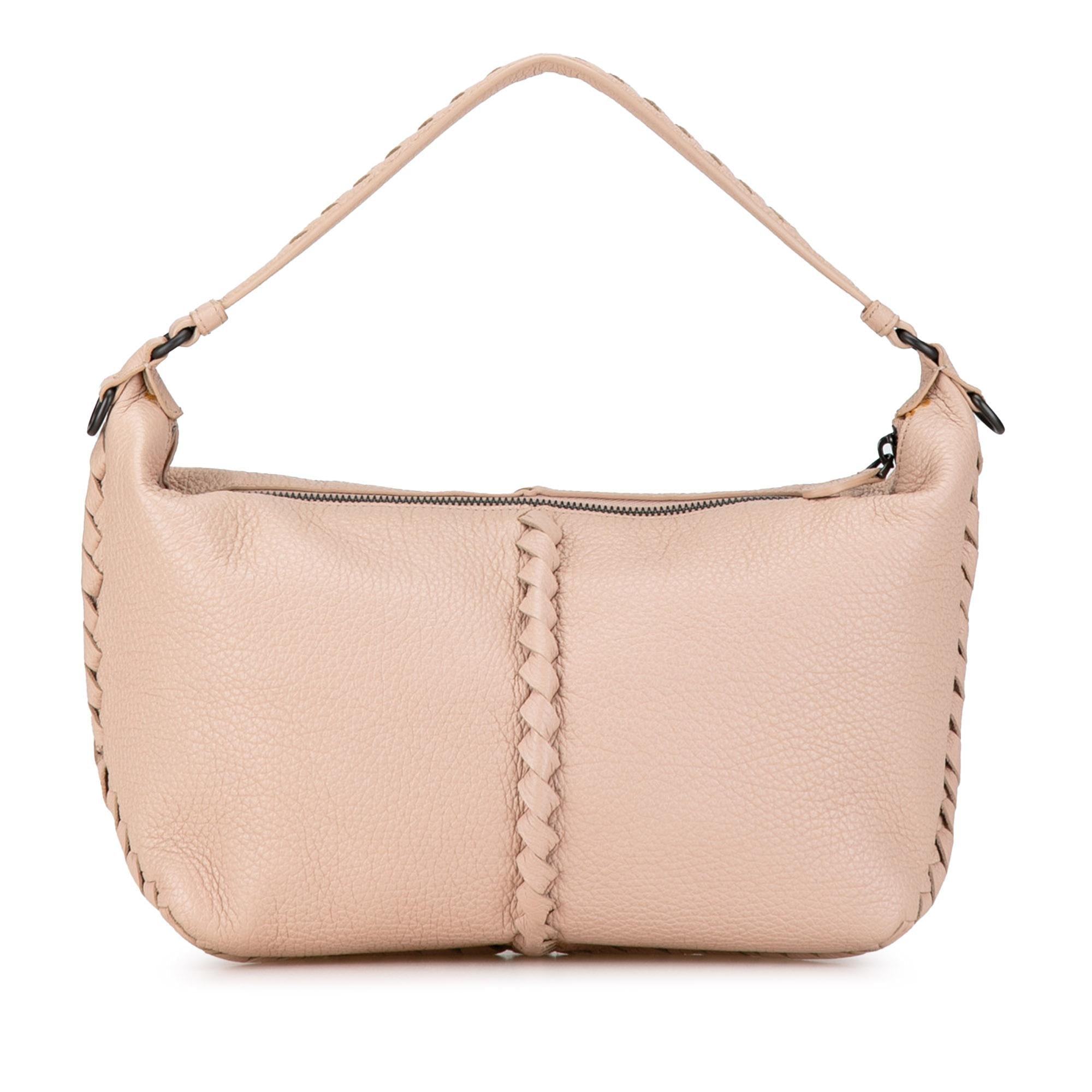 Bottega Veneta Intrecciato-Trimmed Cervo Satchel (SHG-nXWOHX)