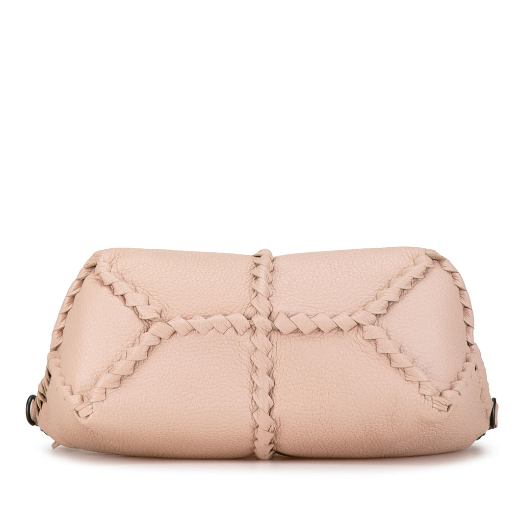 Bottega Veneta Intrecciato-Trimmed Cervo Satchel (SHG-nXWOHX)