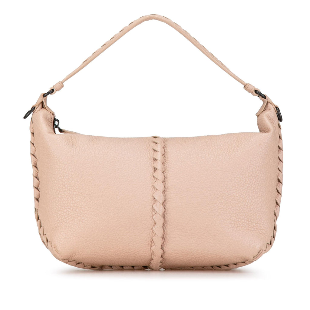 Bottega Veneta Intrecciato-Trimmed Cervo Satchel (SHG-nXWOHX)