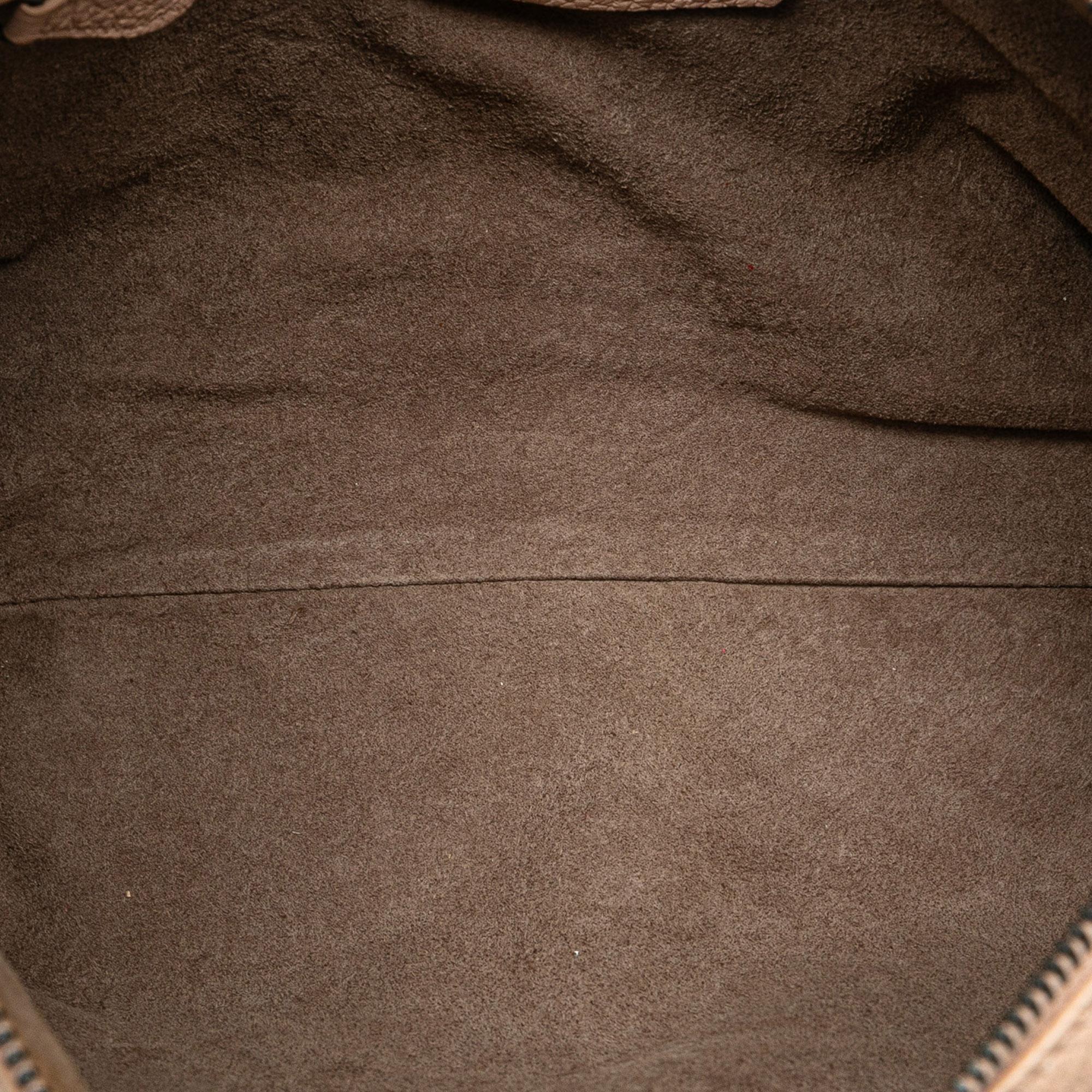 Bottega Veneta Intrecciato-Trimmed Cervo Satchel (SHG-nXWOHX)