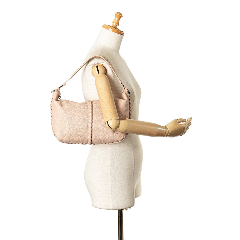 Bottega Veneta Intrecciato-Trimmed Cervo Satchel (SHG-nXWOHX)