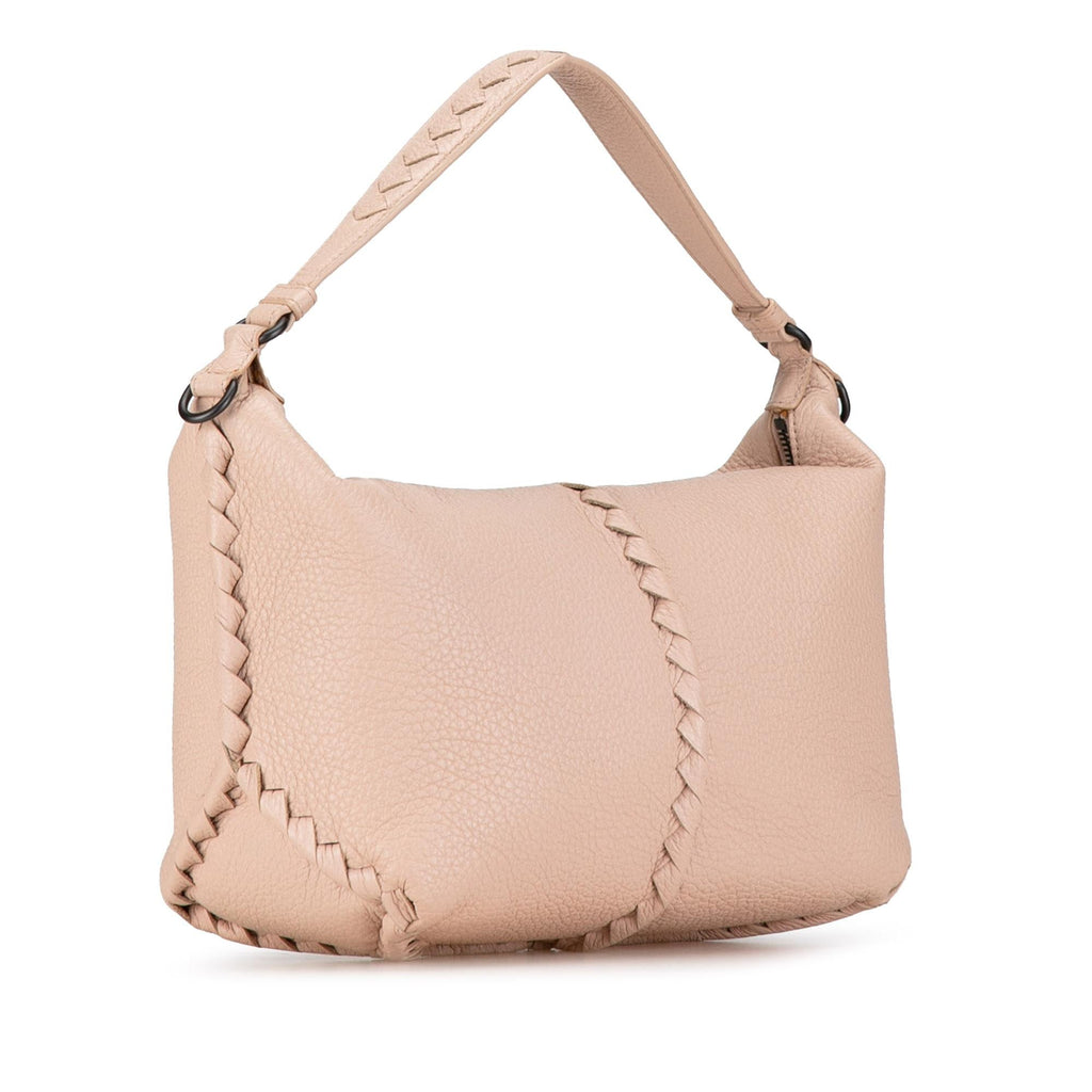 Bottega Veneta Intrecciato-Trimmed Cervo Satchel (SHG-nXWOHX)