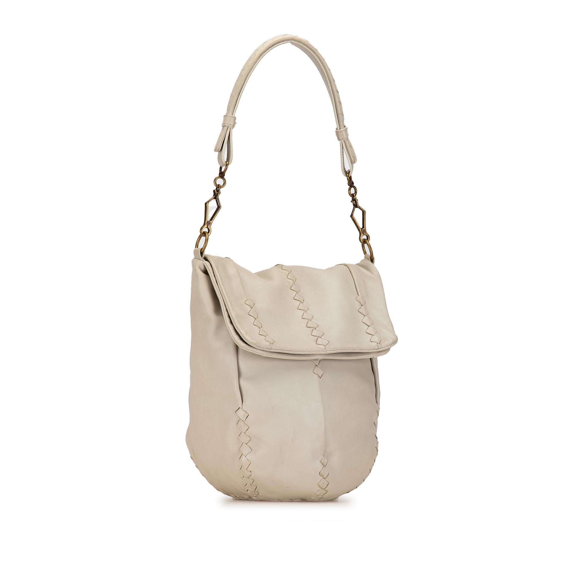 Bottega Veneta Intrecciato-Trimmed Hobo (SHG-Vjy100)
