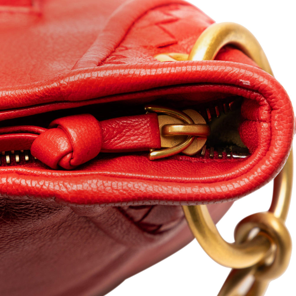 Bottega Veneta Intrecciato Trimmed Leather Shoulder Bag (SHG-3guURJ)