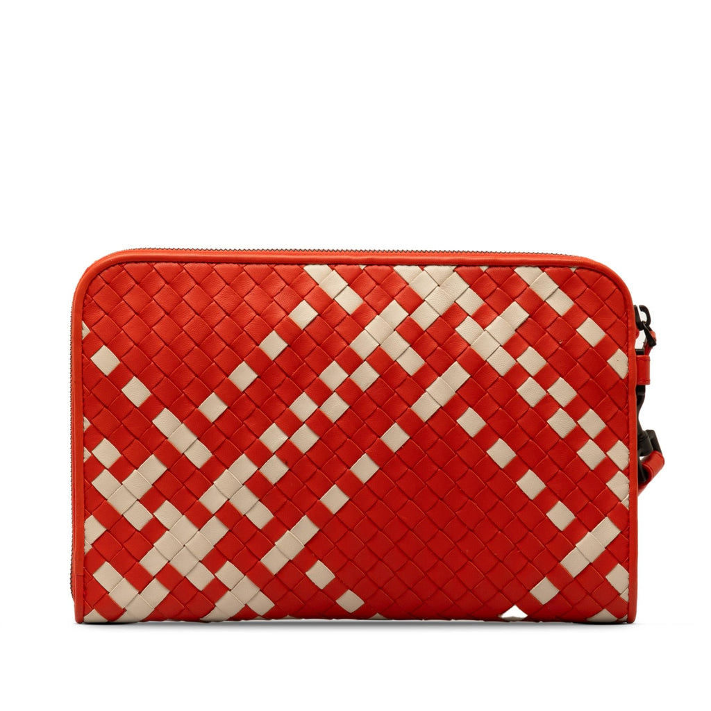 Bottega Veneta Intrecciato Zip Clutch (SHG-rOUcq9)