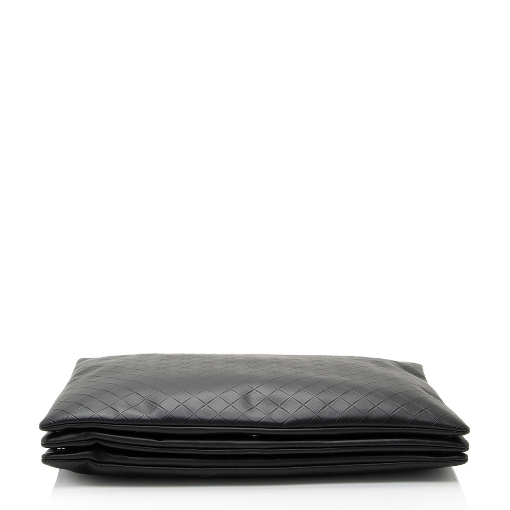 Bottega Veneta Intrecciomirage Nappa Triple Zip Maxi Messenger (SHF-Jn9MKL)