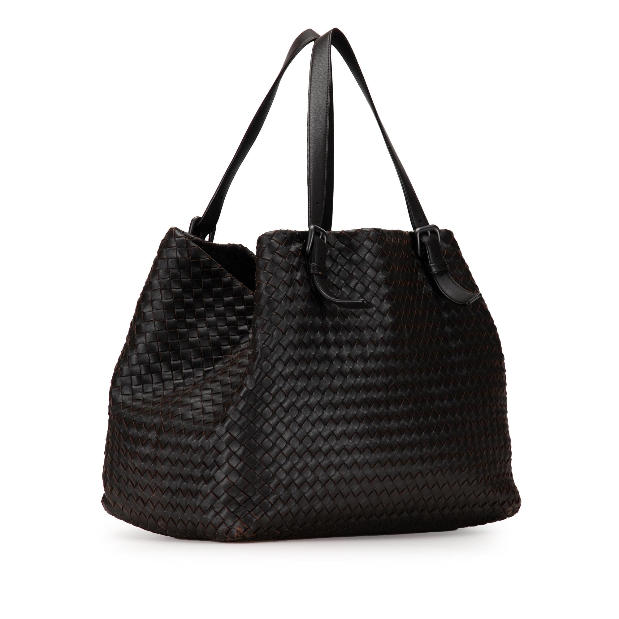 Bottega Veneta Large Intrecciato Cesta Tote Bag (SHG-8KBKHr)