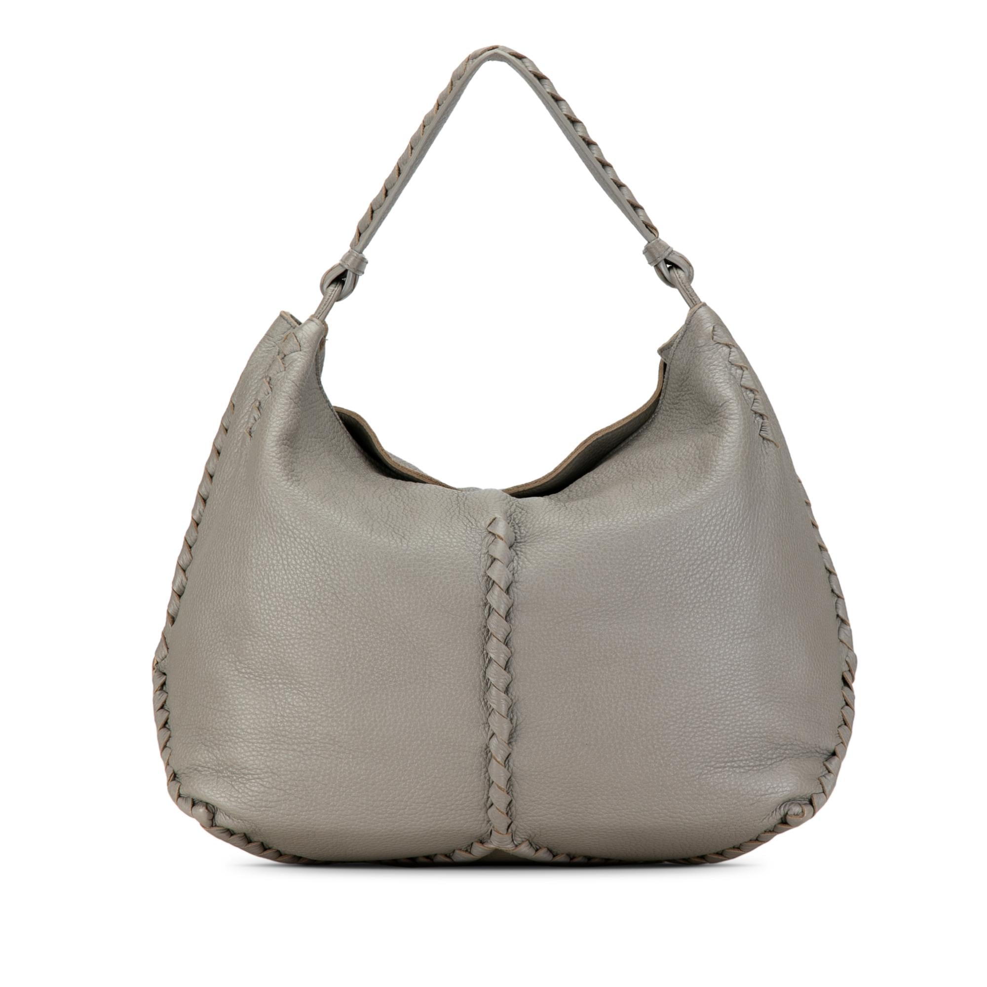 Bottega Veneta Large Washed Cervo Deerskin Hobo (SHG-VeUCjW)