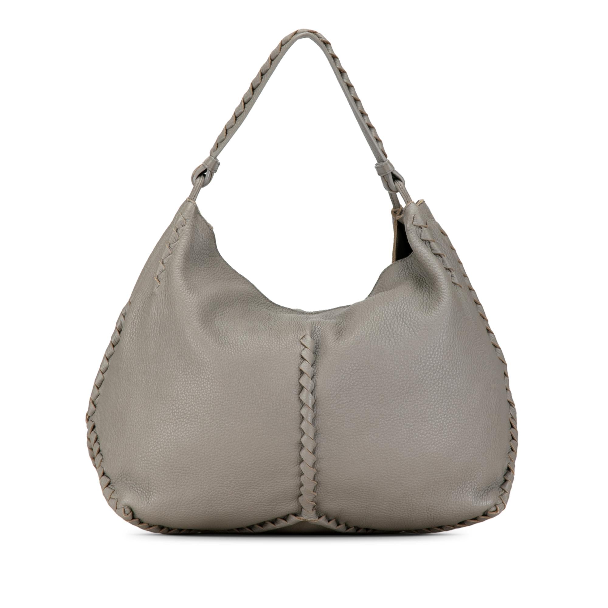 Bottega Veneta Large Washed Cervo Deerskin Hobo (SHG-VeUCjW)