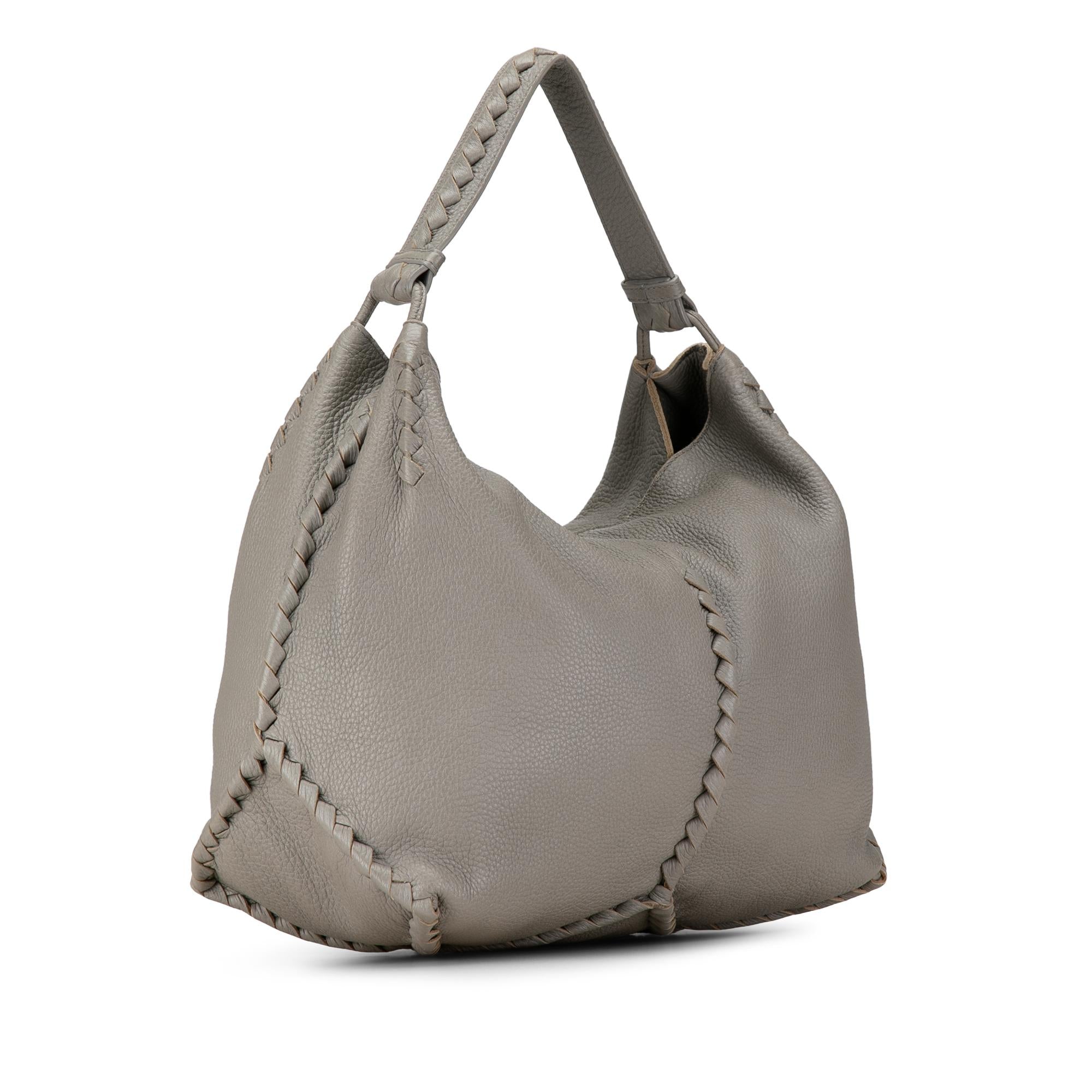 Bottega Veneta Large Washed Cervo Deerskin Hobo (SHG-VeUCjW)