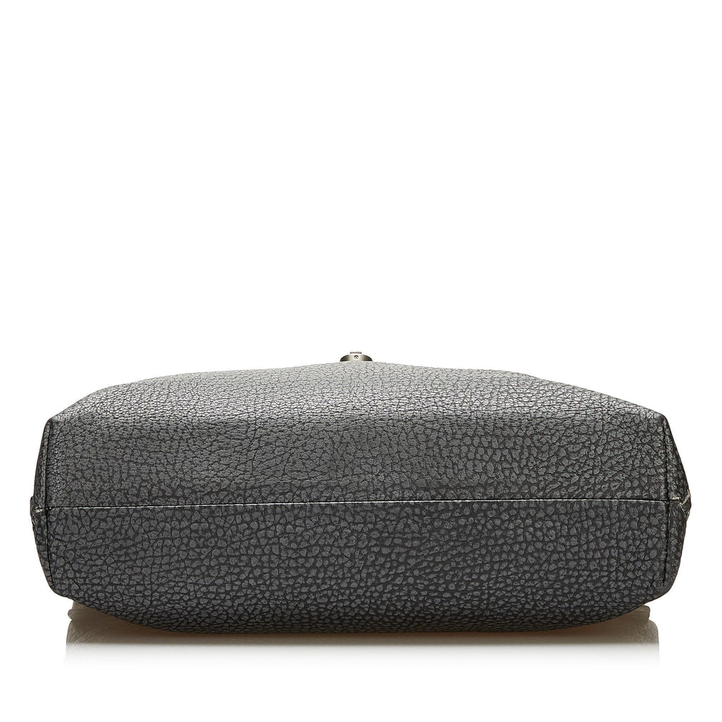Bottega Veneta Leather Intrecciato Trimmed Business Bag (SHG-35299)